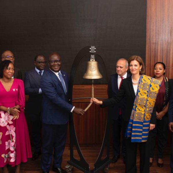 5 October 2023 - BRVM and LuxSE jointly celebrated the ring the bell for financial literacy in Abidjan