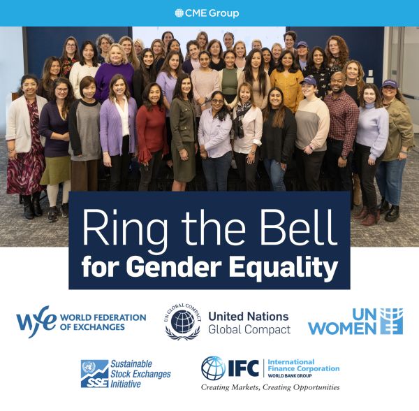 6 March - Ring the Bell for Gender Equality at CME Group
