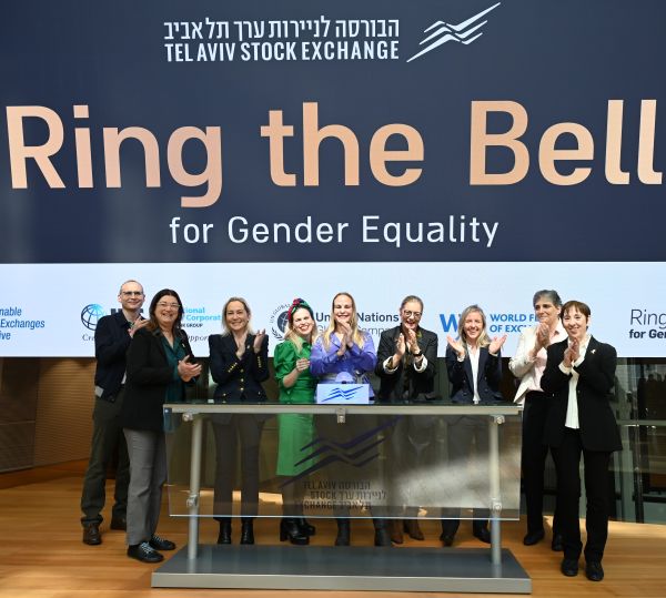 7 March - Ring the Bell for Gender Equality at Tel Aviv Stock Exchange