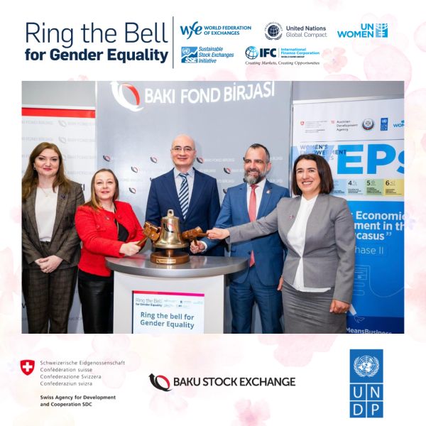 7 March - Ring the Bell for Gender Equality at Baku Stock Exchange