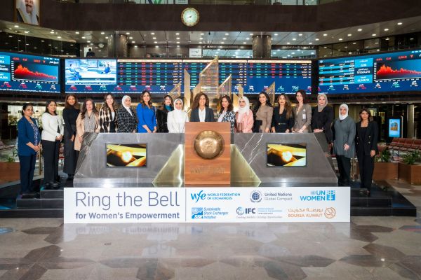 7 March - Ring the Bell for Gender Equality at Boursa Kuwait